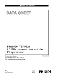 Datasheet TSA5520T/C3 manufacturer Philips
