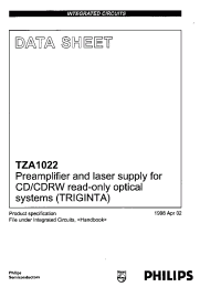 Datasheet TZA1022 производства Philips