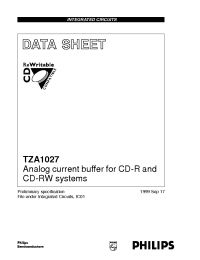 Datasheet TZA1027HL производства Philips