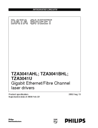 Datasheet TZA3041AHL производства Philips