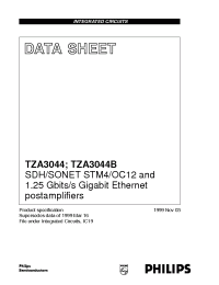 Datasheet TZA3044B производства Philips