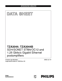 Datasheet TZA3044U/C2 manufacturer Philips