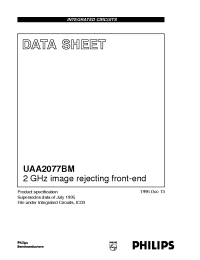 Datasheet UAA2077BM manufacturer Philips