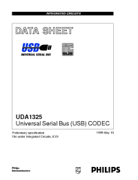 Datasheet UDA1325PS manufacturer Philips