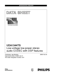 Datasheet UDA1344TS производства Philips