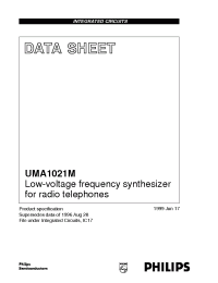 Datasheet UMA1021M/C1 manufacturer Philips