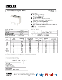 Datasheet PC303 производства Picker