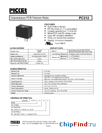 Datasheet PC312-12HS производства Picker