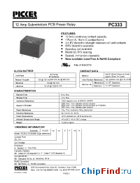 Datasheet PC3331A-12CFHX производства Picker