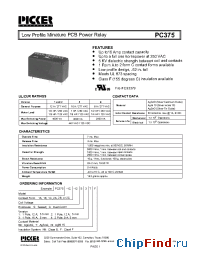 Datasheet PC375 производства Picker