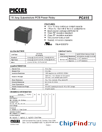 Datasheet PC4151A-12C производства Picker