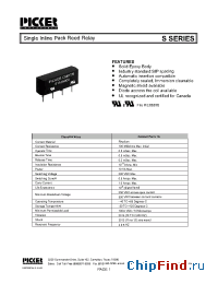Datasheet S1A050X00 manufacturer Picker