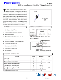 Datasheet PJ1082CZ производства Promax-Johnton