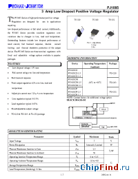 Datasheet PJ1085CM-3.3 производства Promax-Johnton