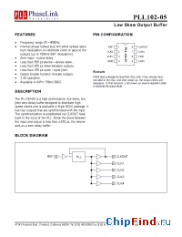 Datasheet P102-05SC manufacturer PhaseLink