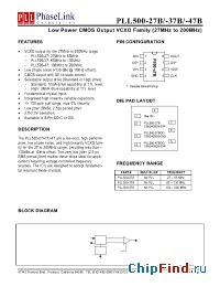 Datasheet P500-27BDC производства PhaseLink