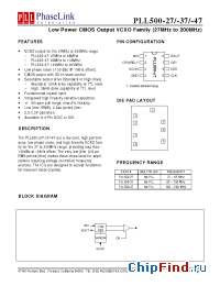 Datasheet P500-37DC производства PhaseLink