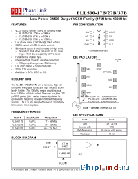 Datasheet P500-X7BDC производства PhaseLink