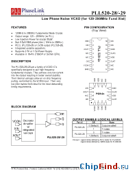 Datasheet P520-28QC производства PhaseLink