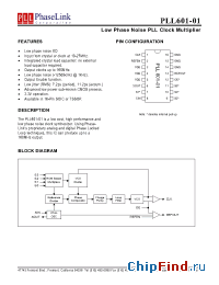 Datasheet P601-01SC производства PhaseLink