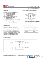 Datasheet P601-26SC производства PhaseLink