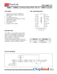 Datasheet P602-11OC производства PhaseLink