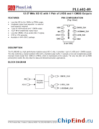 Datasheet P602-89SC производства PhaseLink