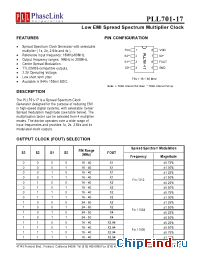 Datasheet P701-17SCL производства PhaseLink