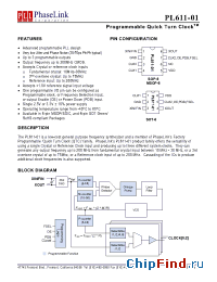 Datasheet PL611-01-XXXMC производства PhaseLink