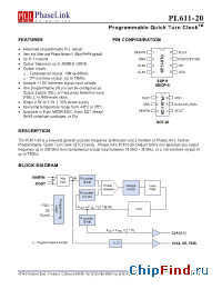 Datasheet PL611-20XXXWI-R производства PhaseLink