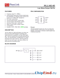 Datasheet PLL102-03 производства PhaseLink