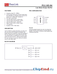Datasheet PLL102-04SCL-R производства PhaseLink