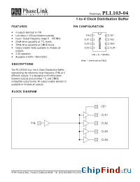 Datasheet PLL103-04SM производства PhaseLink