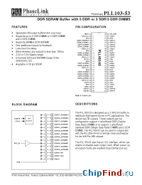 Datasheet PLL103-53XC производства PhaseLink