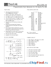 Datasheet PLL202-14 manufacturer PhaseLink