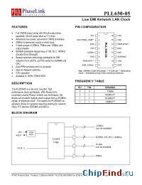 Datasheet PLL650-05LCLR manufacturer PhaseLink