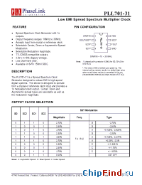 Datasheet PLL701-31SC manufacturer PhaseLink