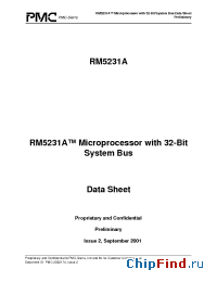 Datasheet RM5231A-350-H производства PMC-Sierra