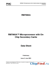 Datasheet RM7065A производства PMC-Sierra