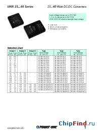 Datasheet 12IMR40-0505-2 manufacturer Power-One