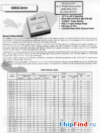 Datasheet 1605/12T24XA manufacturer Power-One