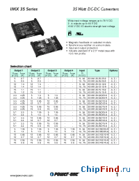 Datasheet 20IMX35-D05D05-9 manufacturer Power-One
