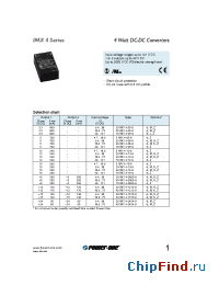 Datasheet 20IMX4-05-9 manufacturer Power-One