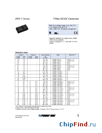 Datasheet 20IMX7-15-15-9 manufacturer Power-One