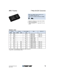 Datasheet 24IMS7-05-9 производства Power-One