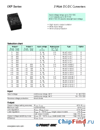 Datasheet 24IXP3-12-12-7 производства Power-One