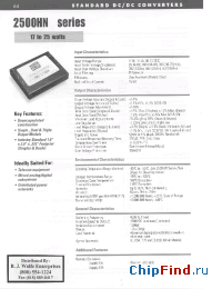Datasheet 2515S48HN производства Power-One