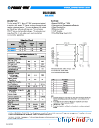 Datasheet DFC15U48D15 производства Power-One