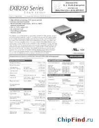 Datasheet EXB250-48S12 manufacturer Power-One