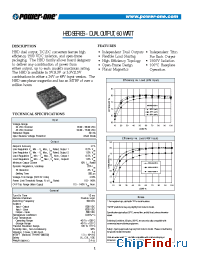 Datasheet HBD060YGE-A производства Power-One